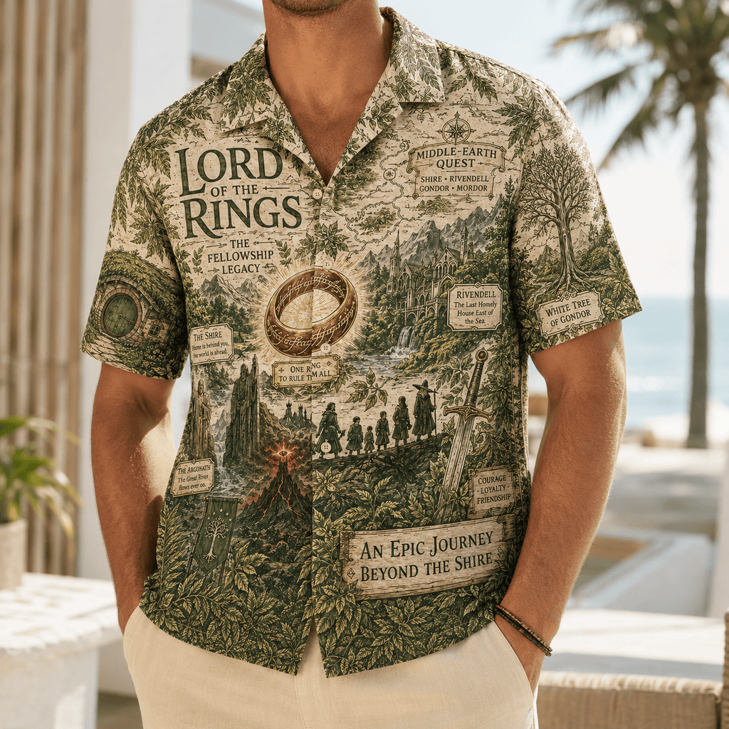 PREMIUM LOTR HAWAIIAN SHIRT TTNL