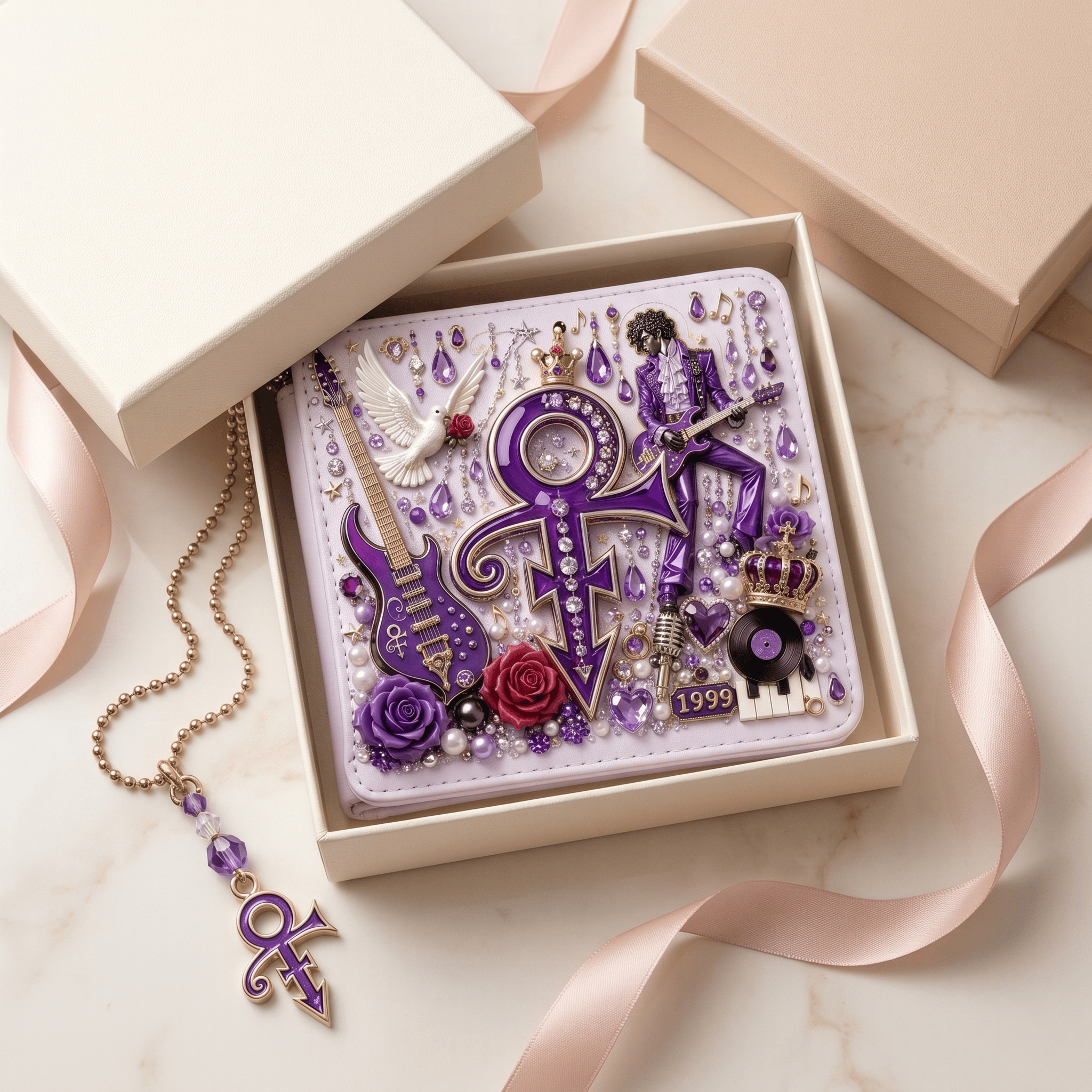 Premium PRCE Handmade 3D Collage Wallet HTTT