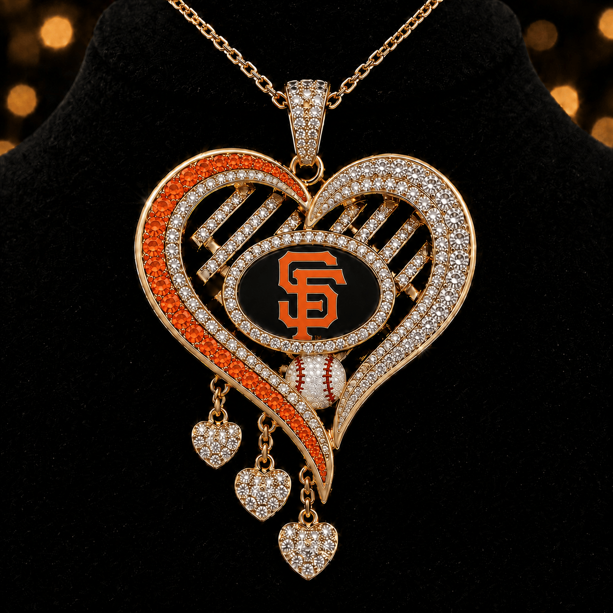 SFG Solid Gold Chain with Diamond Pendant BMD