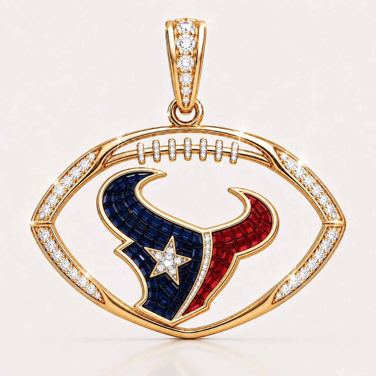 HTX Solid Gold Chain with Diamond Pendant TMH