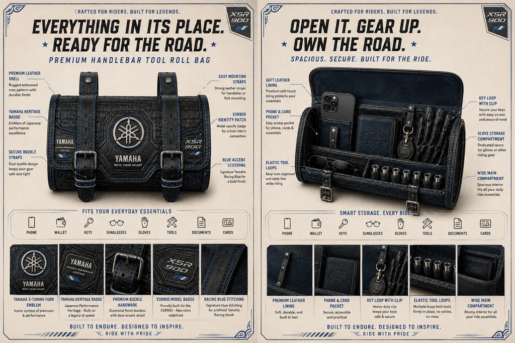 YMH Premium Vintage Motorcycle Bag NTNA